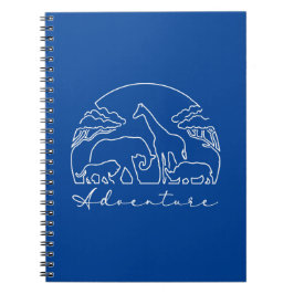 Caderno Espiral Aventura e Safari na África