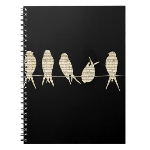 Caderno Espiral Aves Musicais
