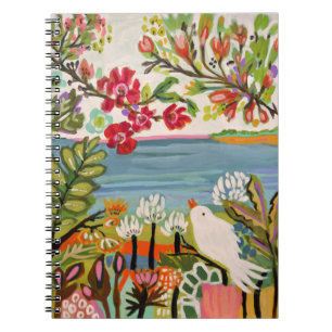 Caderno Espiral Aves no Jardim