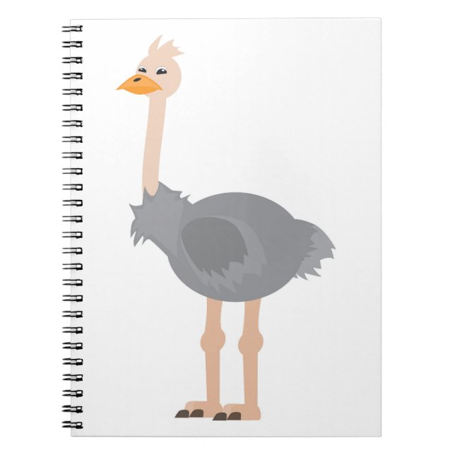 Caderno Espiral Avestruz (Frente)