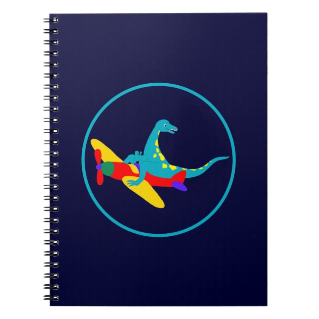 Caderno Espiral Aviador de Dino (Frente)