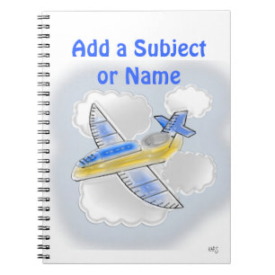 Caderno Espiral Avião Aviões Jato Jatos Assunto