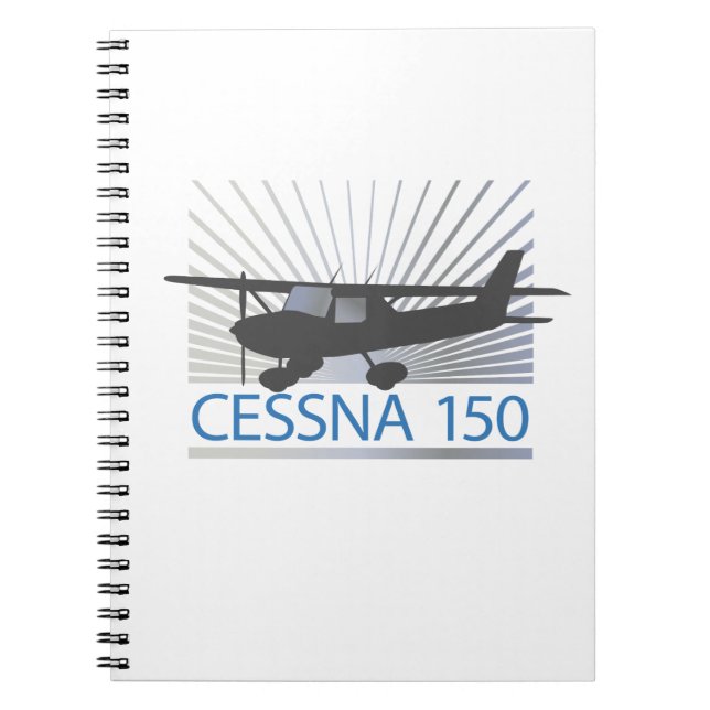 Caderno Espiral Avião Cessna 150 (Frente)