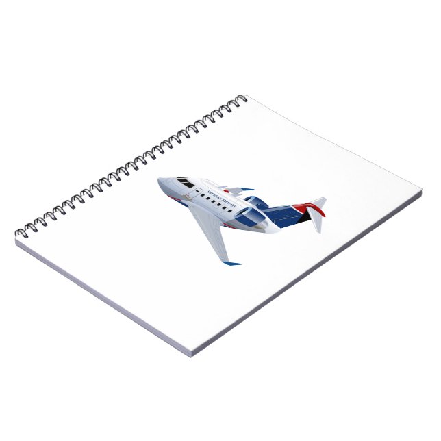 Caderno Espiral Avião de animação (Left Side)