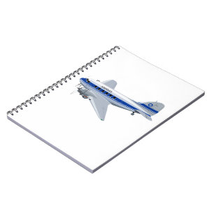 Caderno Espiral Avião de animação