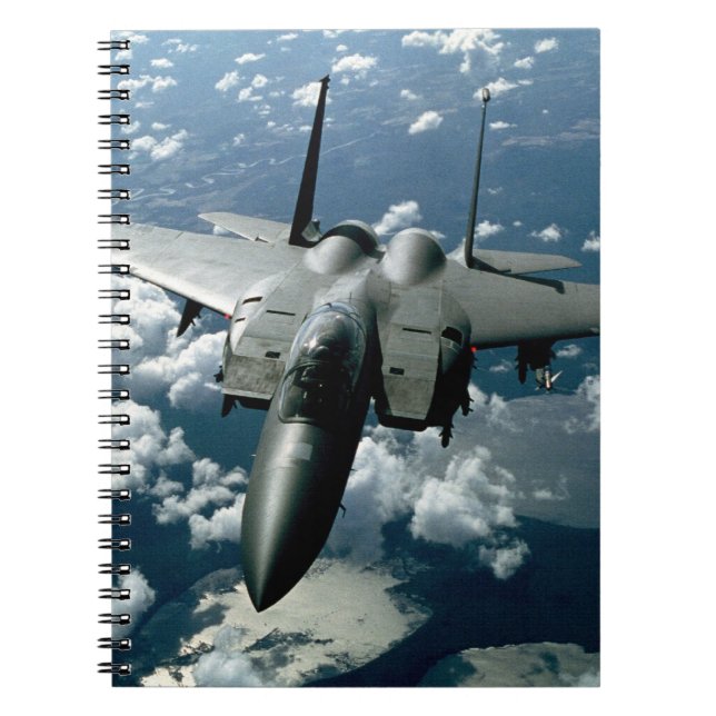 Caderno Espiral Avião de Combate (Frente)
