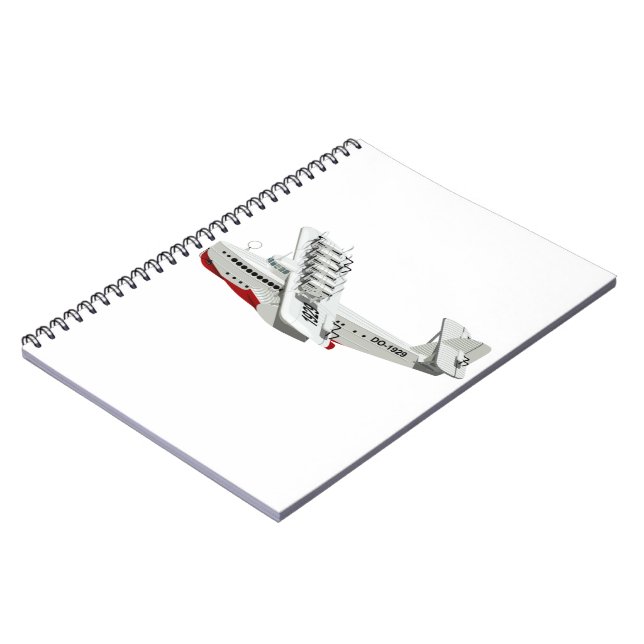 Caderno Espiral Avião retrógrado de animação (Left Side)