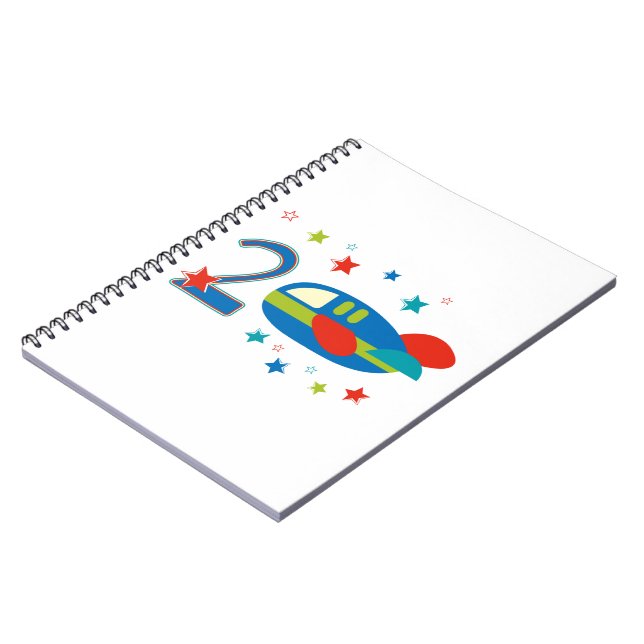 Caderno Espiral Avião segundo aniversário (Left Side)