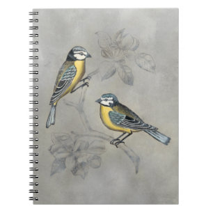 Caderno Espiral Aviário Silvered Casal de aves