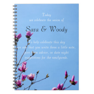 Caderno Espiral Aviso de Casamento