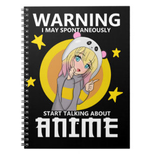 Caderno Espiral aviso pode começar a falar sobre anime