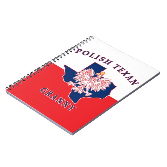 Caderno Espiral Avó de Texan Polonês (Left Side)