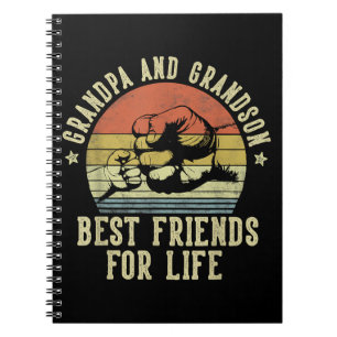 Caderno Espiral Avô e neto melhores amigos para a vida G engraçada