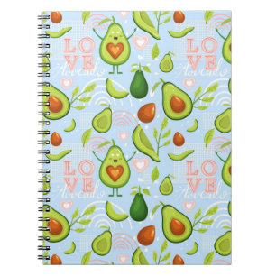Caderno Espiral Avocado Love