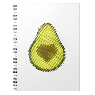 Caderno Espiral Avocado Love Scribble