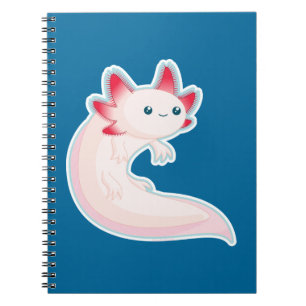Caderno Espiral Axolotl