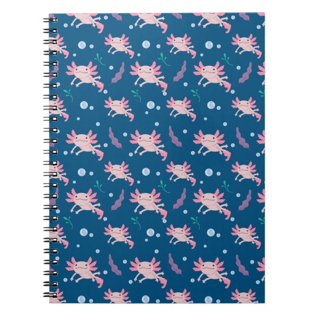 Caderno Espiral Axolotl ilustracion (Frente)