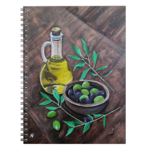 Caderno Espiral Azeiteiras de Andaluzia Pintura de Alfred Fox