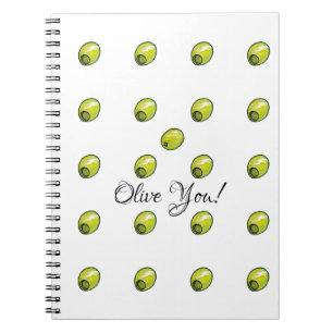 Caderno Espiral Azeitona