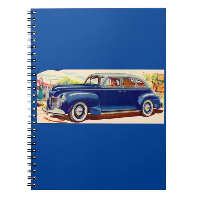 Caderno Espiral azul 1941 Plymouth (Frente)