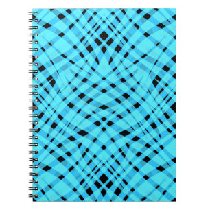 Caderno Espiral Azul abstrato