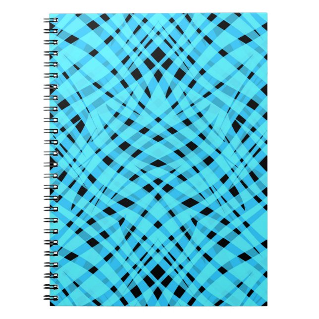 Caderno Espiral Azul abstrato (Frente)