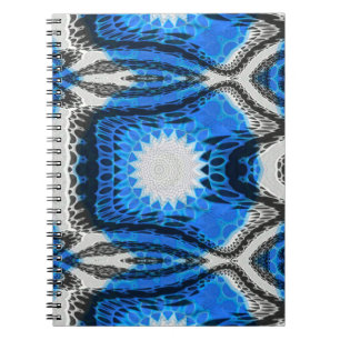 Caderno Espiral Azul atômico