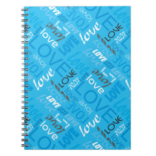 Caderno Espiral Azul claro