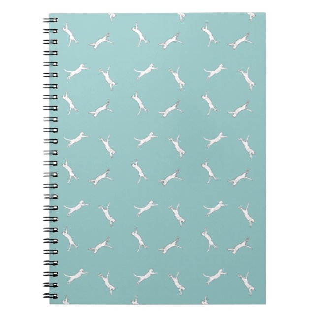 Caderno Espiral azul claro do kittyrun (Frente)