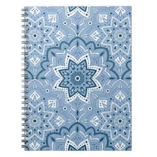 Caderno Espiral Azul Colorido Islâmico Invisível