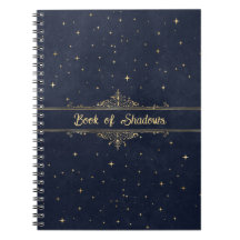 Azul com Ouro Stars Rico Livro Pagano das Sombras