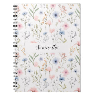 Caderno Espiral Azul cor-de-rosa, cor-de-rosa, personalizado
