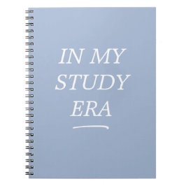 Caderno Espiral Azul da Minha Era de Estudo