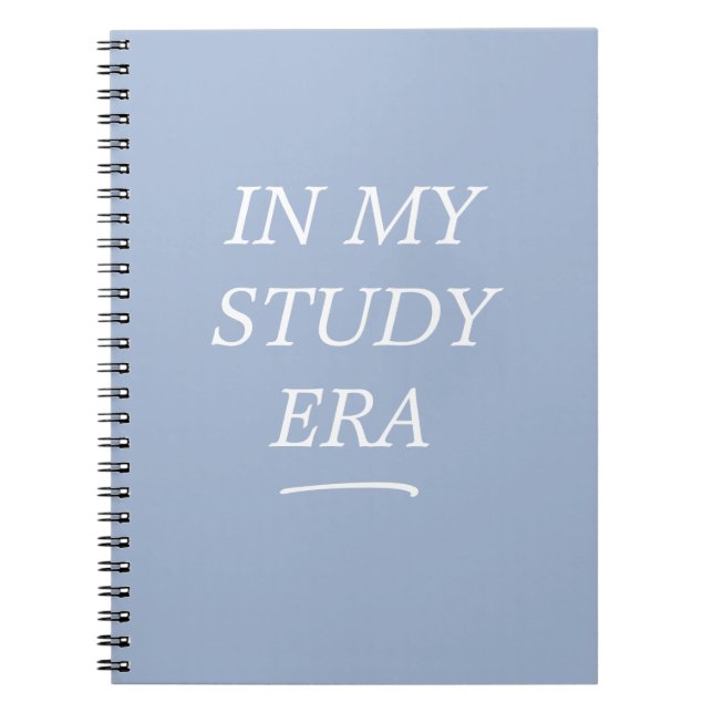 Caderno Espiral Azul da Minha Era de Estudo (Frente)