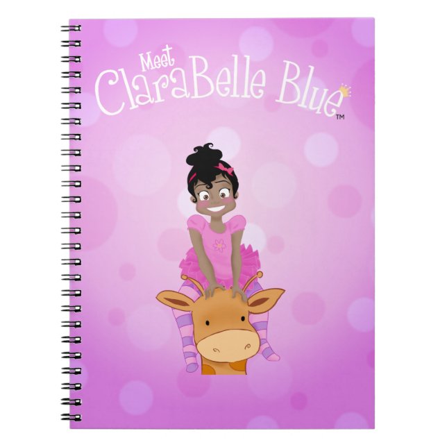 Caderno espiral azul de ClaraBelle (Frente)