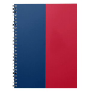 Caderno Espiral Azul e Vermelho PERSONALIZADO