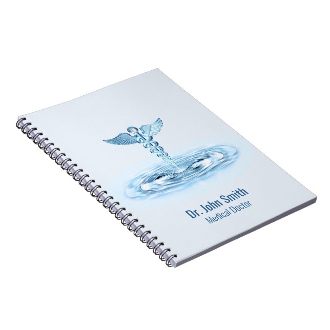Caderno Espiral Azul Hermes Rod Medicina Caduco Ripais de Água (Lado Direito)