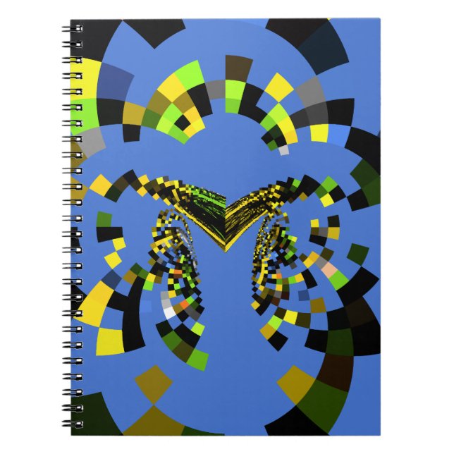 Caderno Espiral Azul M (Frente)