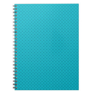 Caderno Espiral Azul neon texturizado.