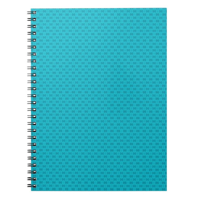 Caderno Espiral Azul neon texturizado. (Frente)