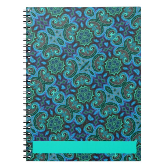 Caderno Espiral Azul profundo (Frente)