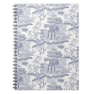 Caderno Espiral Azul selvagem azul-Cinza azul