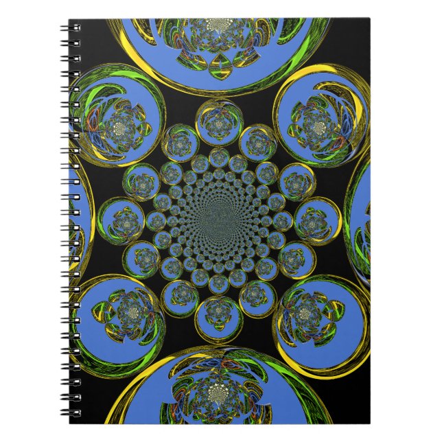 Caderno Espiral Azul Vintage (Frente)