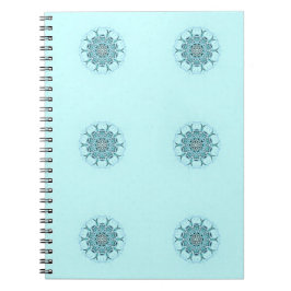 Caderno Espiral azulejo abstrato