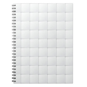 Caderno Espiral Azulejo branco