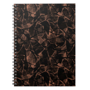 Caderno Espiral Azulejo de mosaico de vidro moderno abstrato c