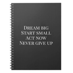 Caderno Espiral Azulejo de Tela com Citação Motivacional Personali