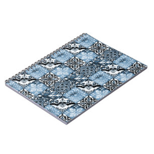 Caderno Espiral Azulejo oceânico