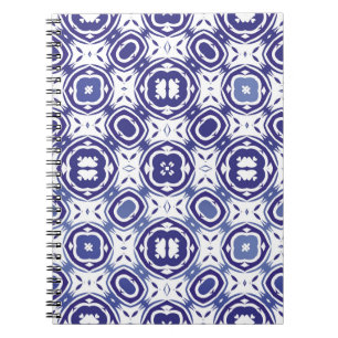 Caderno Espiral Azulejos azulejo antigos portugueses. Design mínim