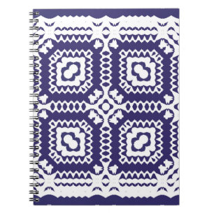 Caderno Espiral Azulejos azulejo cerâmicos de cor decorativa. Vint